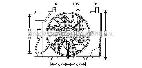 AVA QUALITY COOLING Ventilaator,mootorijahutus MS7501